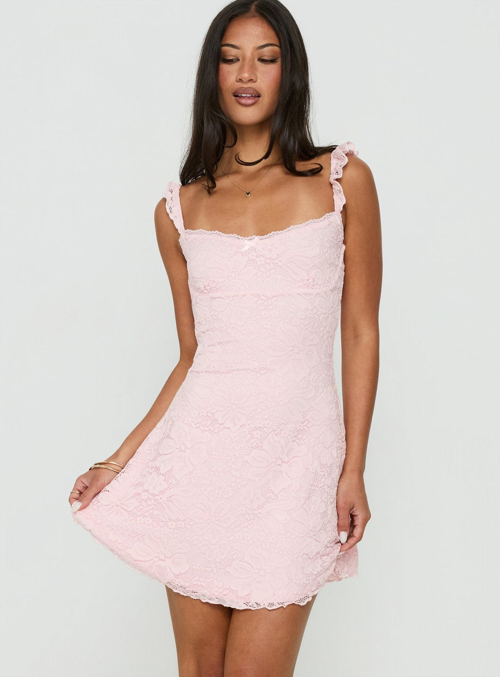 DressNovel Beacall Mini Dress Light Pink