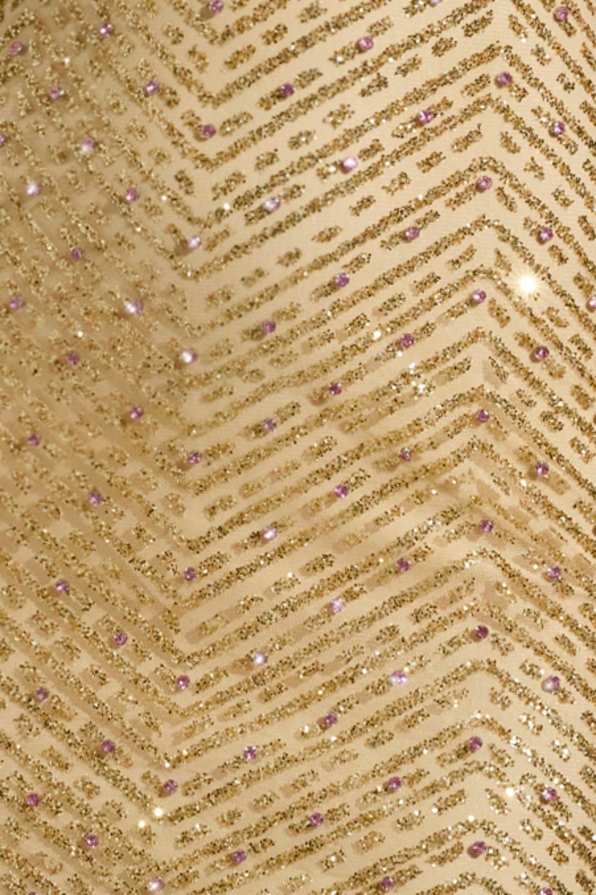 DressNovel Cowl-Neck Maxi Dress in Gold