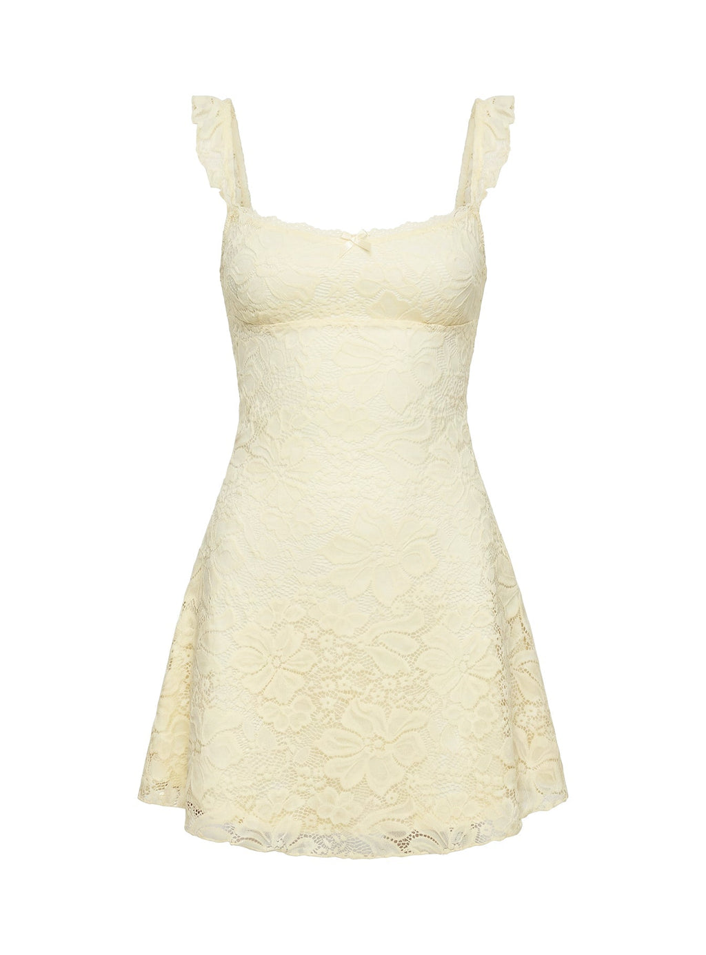 DressNovel Beacall Mini Dress Lemon
