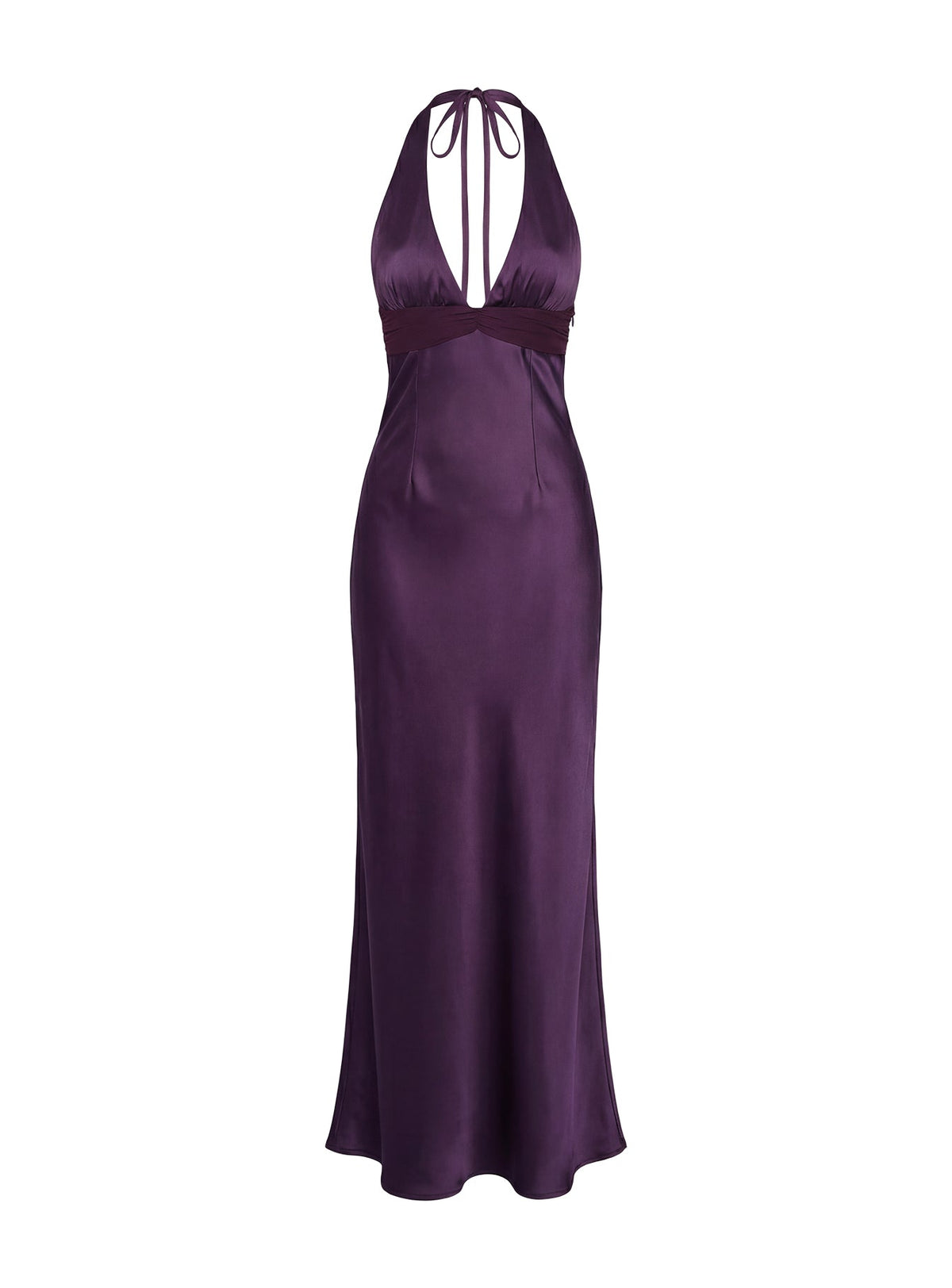 DressNovel Odyssa Halter Maxi Dress Purple