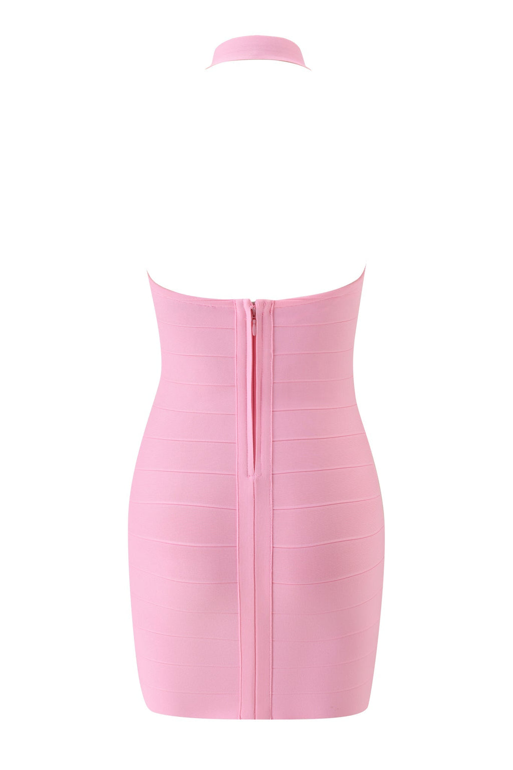 DressNovel AIDEN BANDAGE MINI DRESS - PINK