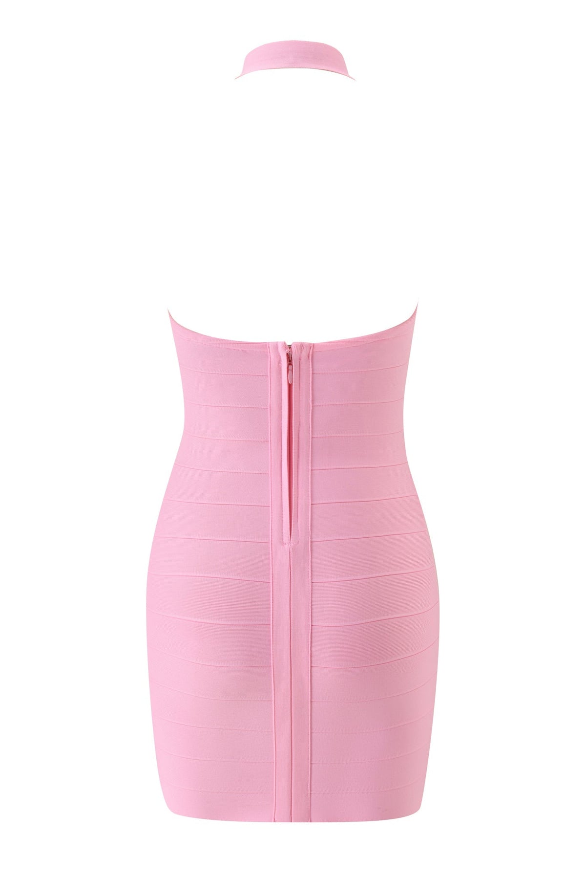 DressNovel AIDEN BANDAGE MINI DRESS - PINK