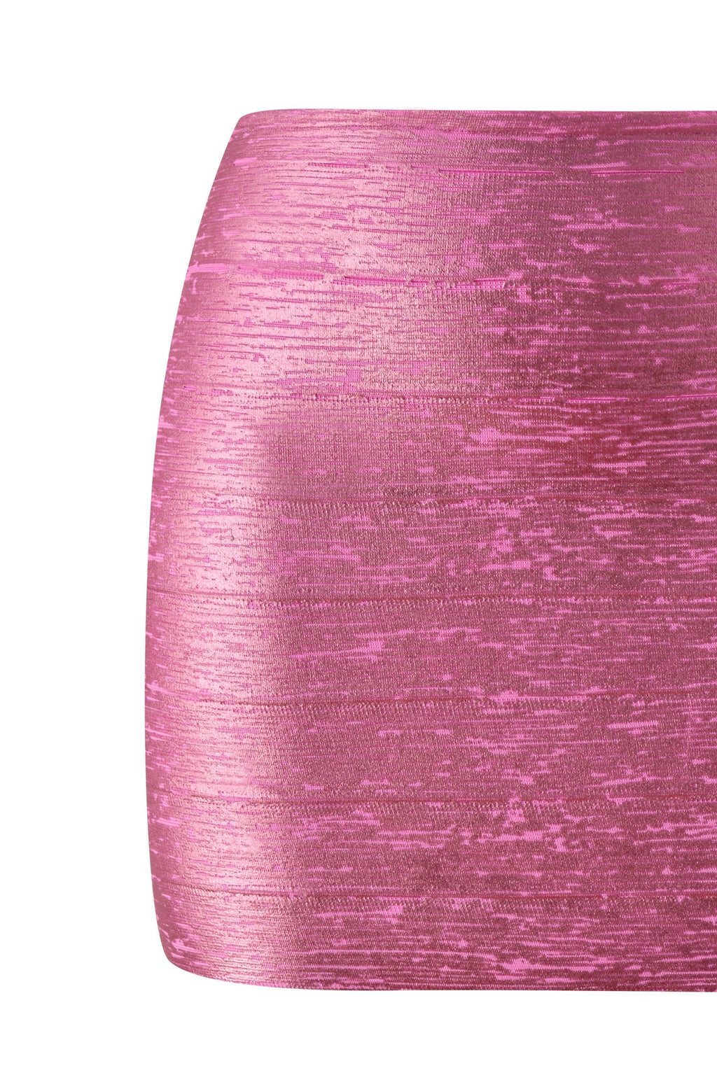 DressNovel AIDEN PLATINUM BANDAGE MINI SKIRT - FUCHSIA